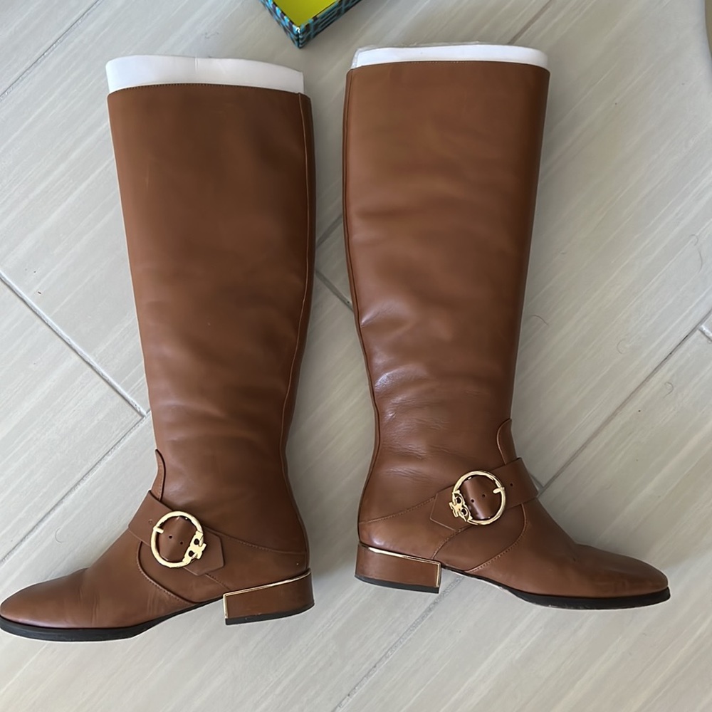 Tory burch sofia riding boots size US 8